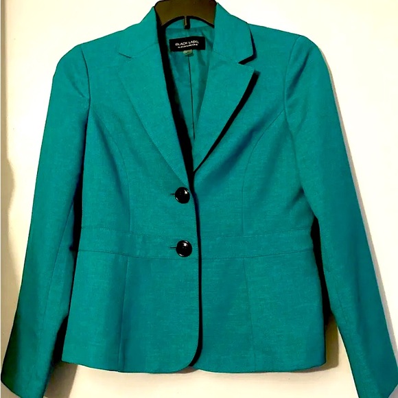 Black Label Kelly Green Blazer Womens 6 - Picture 1 of 2